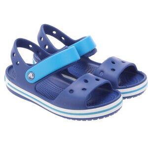 CROCS Blue Sporty Sandals with Velcro Strap